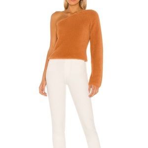 NWT. Majorelle - Fuzzy One Shoulder Sweater.